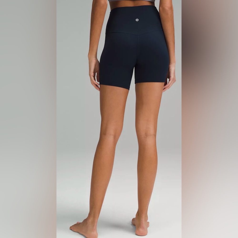 Lululemon Navy Blue High-Rise Shorts